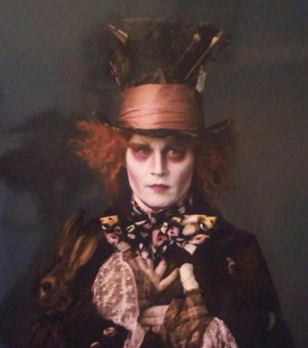 JOHNNY DEPP AS THE MAD HATTER